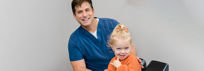Chiropractor Marlton NJ James Gaeta With Child